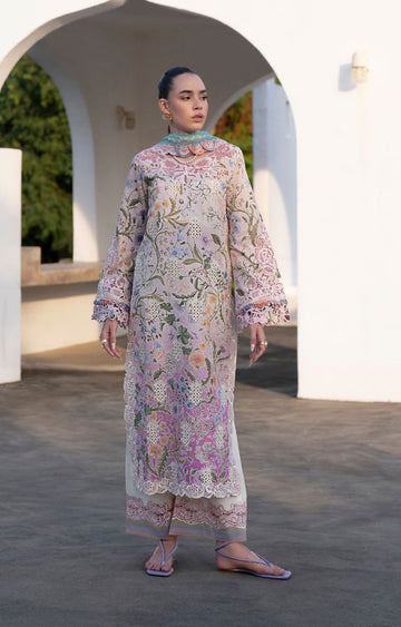 AJR Couture | Printakari Lawn 25 | Rose - House Of Hania