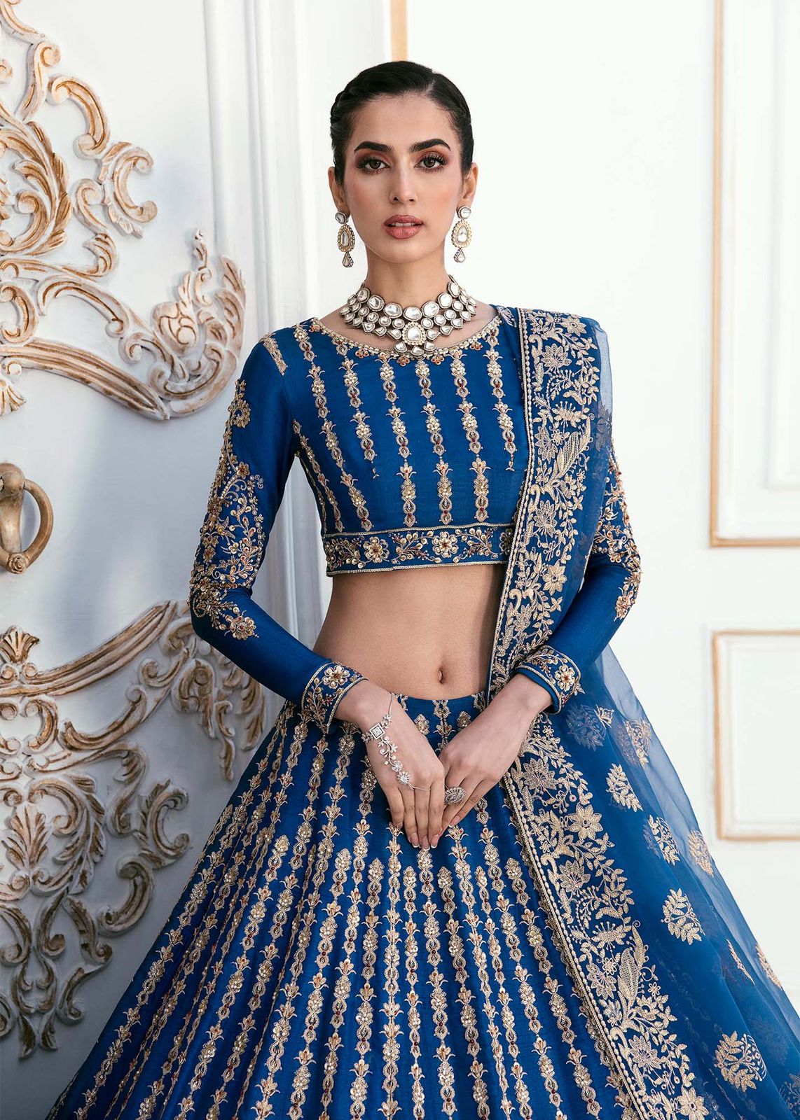 AKBAR ASLAM DYLA U-1452 FORMAL COLLECTION STITCHED - House Of Hania