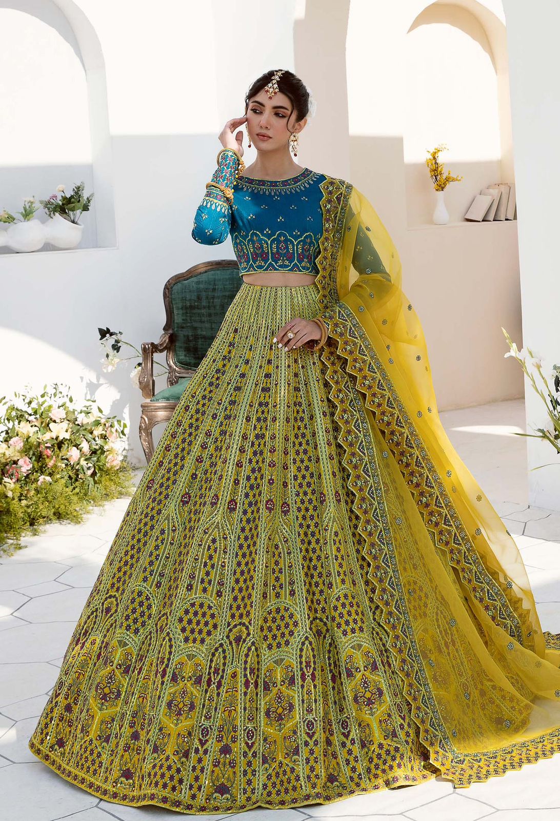 AKBAR ASLAM LITA U-1466 FORMAL COLLECTION STITCHED - House Of Hania