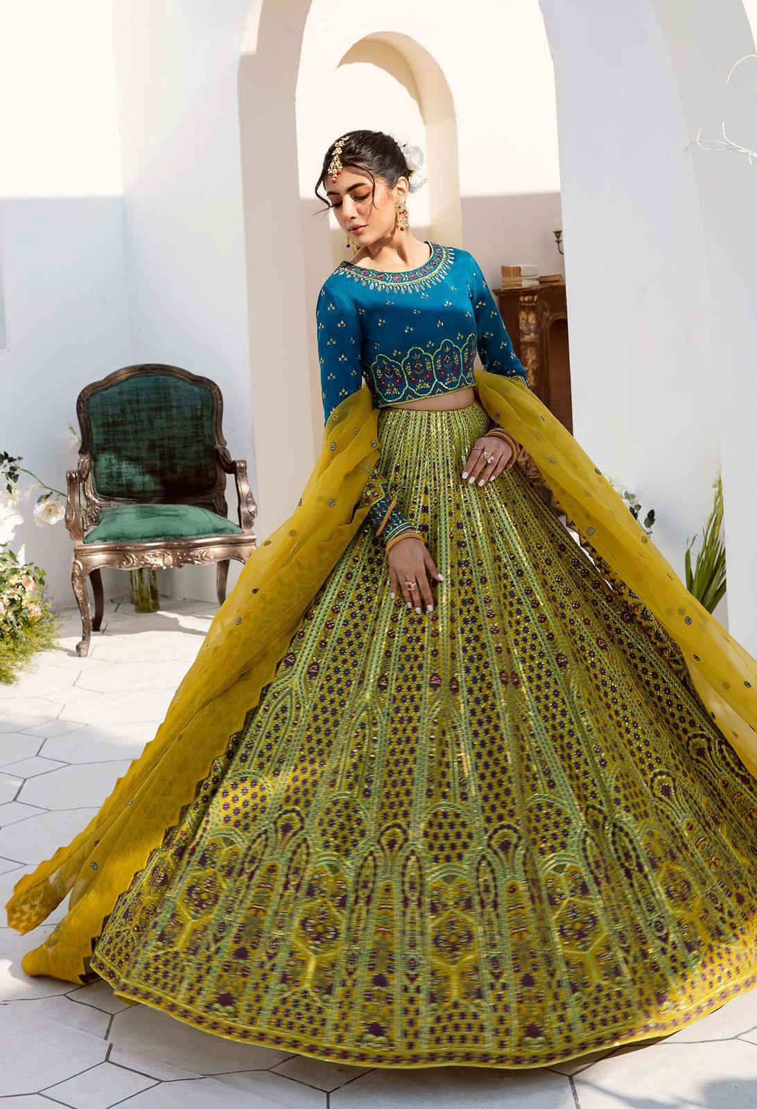 AKBAR ASLAM LITA U-1466 FORMAL COLLECTION STITCHED - House Of Hania