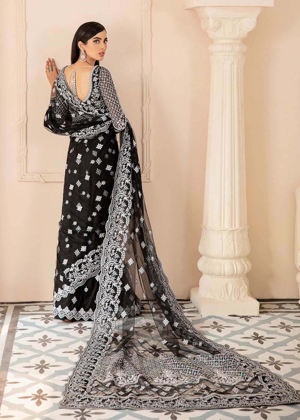 AKBAR ASLAM SILENE U-1441 FORMAL COLLECTION STITCHED - House Of Hania