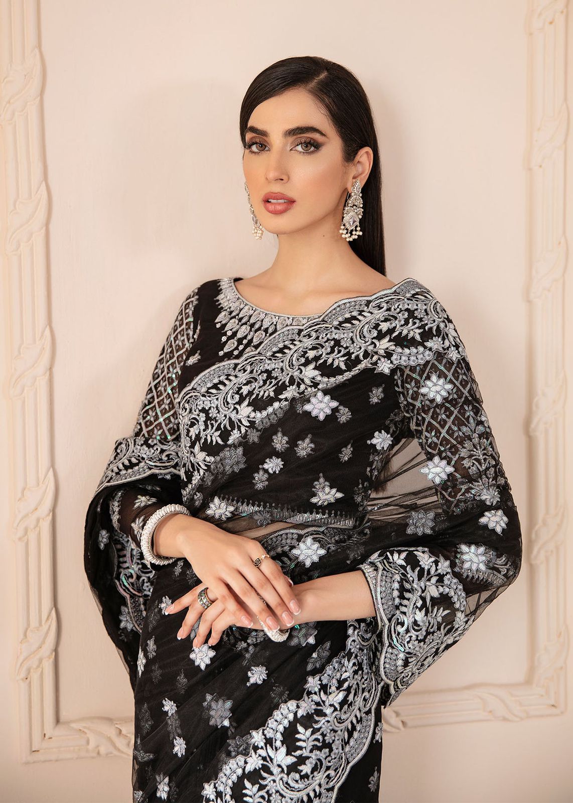 AKBAR ASLAM SILENE U-1441 FORMAL COLLECTION STITCHED - House Of Hania