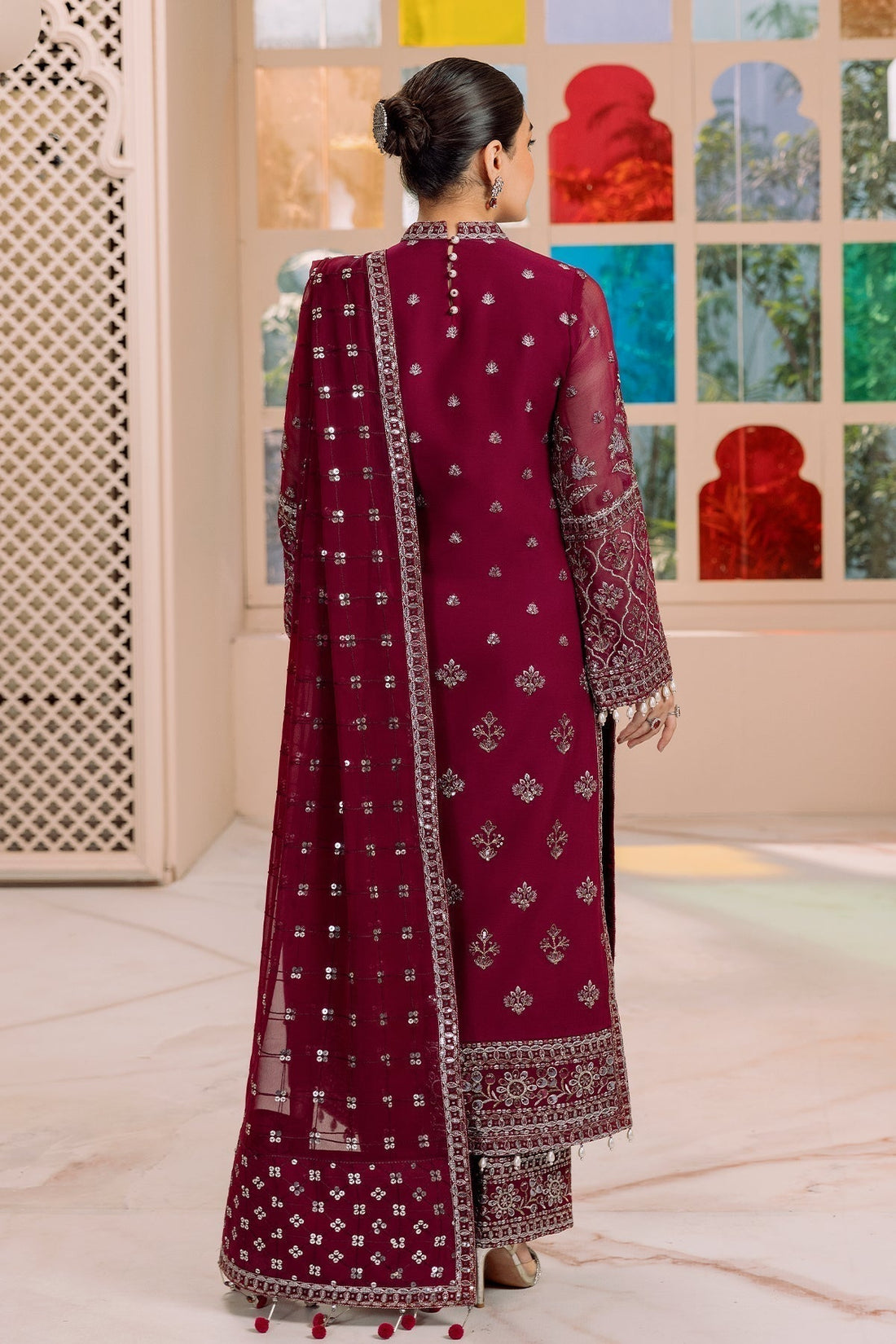 ALIZEH-DUA-V01D06A- AMAYA ( MAGENTA ) - House Of Hania