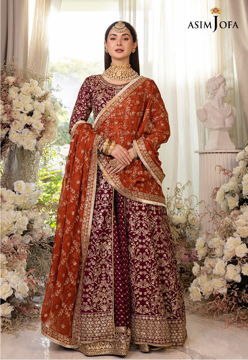 ASIM JOFA LUXUR PRET AJHJ-17 STITCHED - House Of Hania