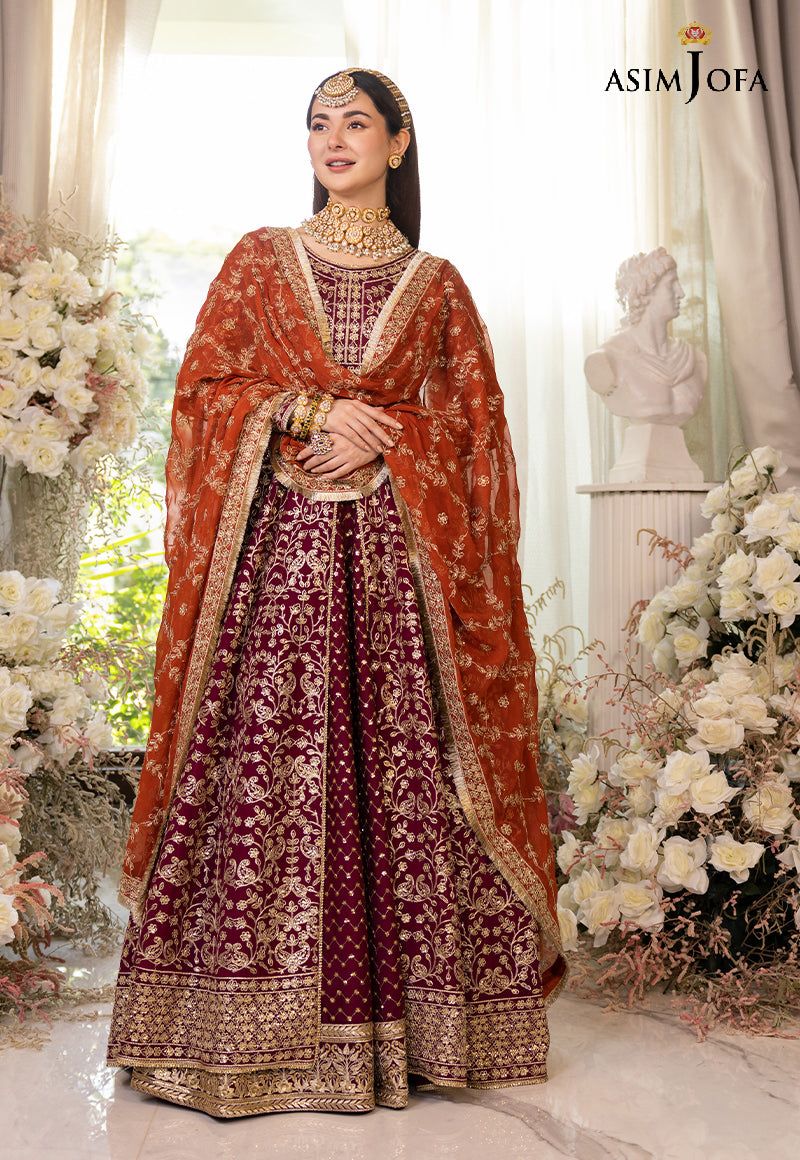 ASIM JOFA LUXUR PRET AJHJ-17 STITCHED - House Of Hania