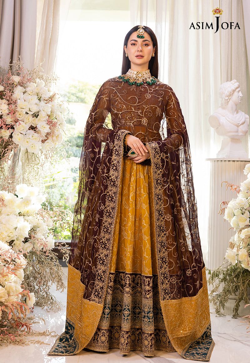 ASIM JOFA LUXUR PRET AJHJ-18 STITCHED - House Of Hania