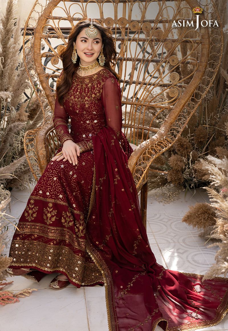 ASIM JOFA LUXUR PRET AJHJ-29 STITCHED - House Of Hania
