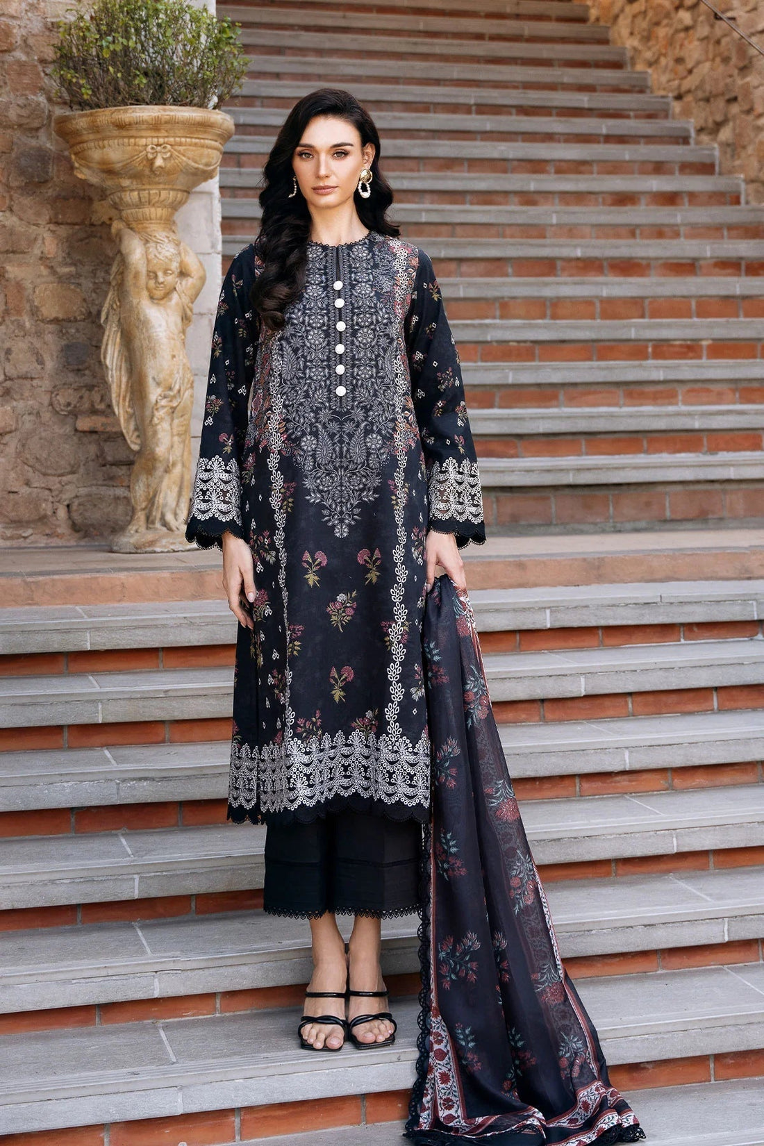Afrozeh | Damask The Holiday Edit '25 - Lawn| Anisa B - House Of Hania