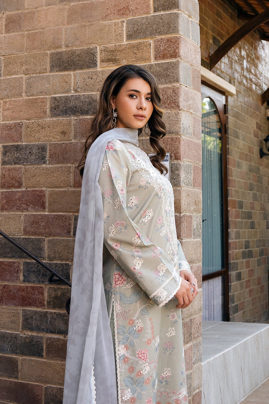 Afrozeh | Damask The Holiday Edit '25 - Lawn | Maelis A - House Of Hania