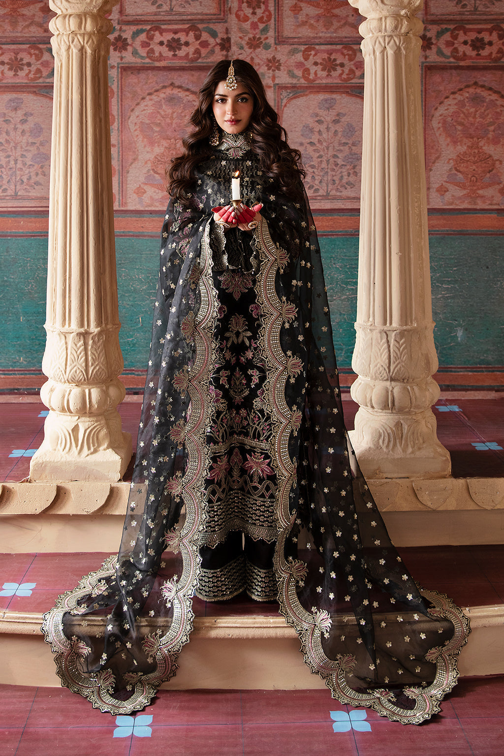 Afrozeh Shehnai Wedding Formal 3Pc Suit AFS-23-V1-03 Abdeen - House Of Hania