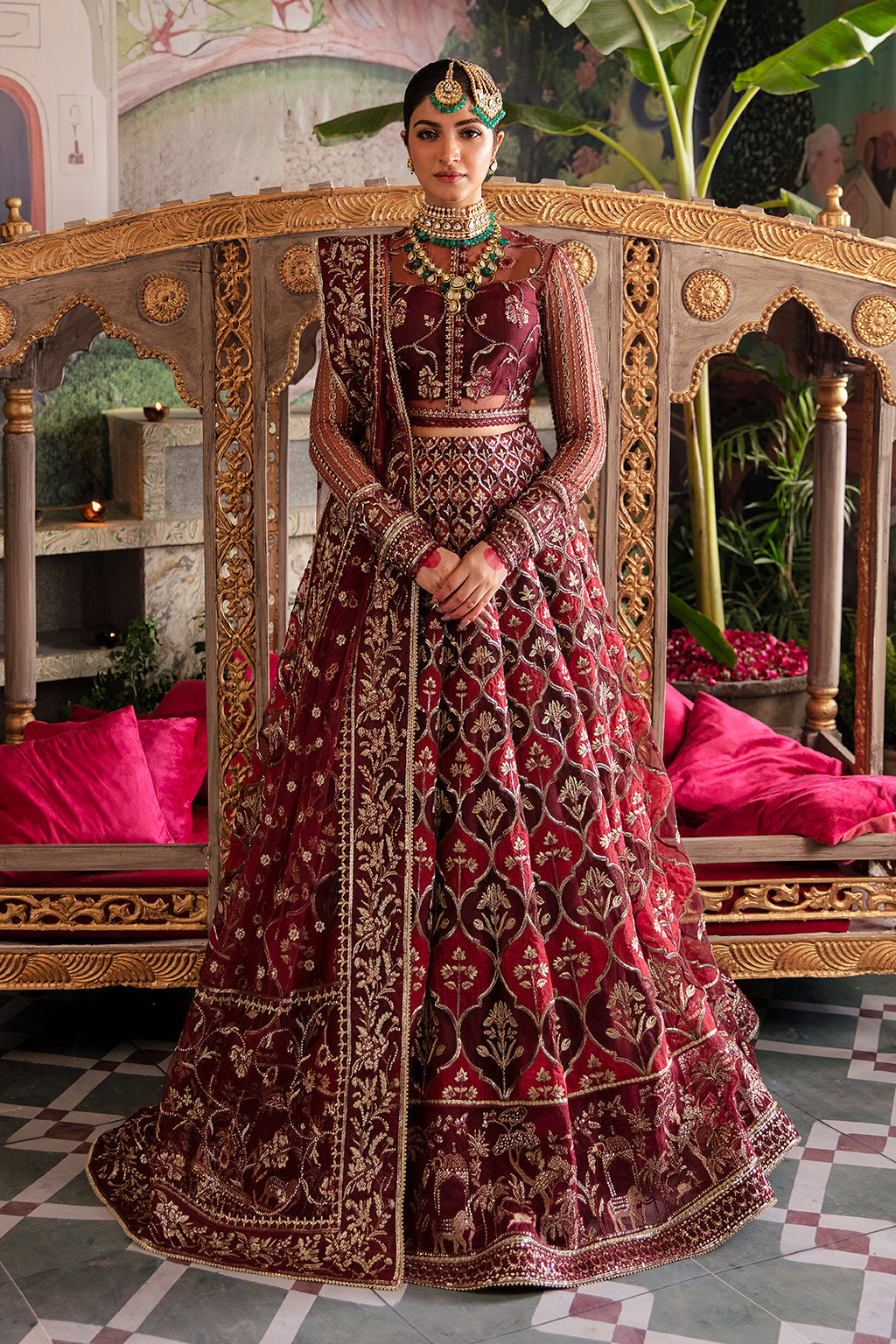 Afrozeh Shehnai Wedding Formal 3Pc Suit AFS-23-V1-06 Tabeer - House Of Hania