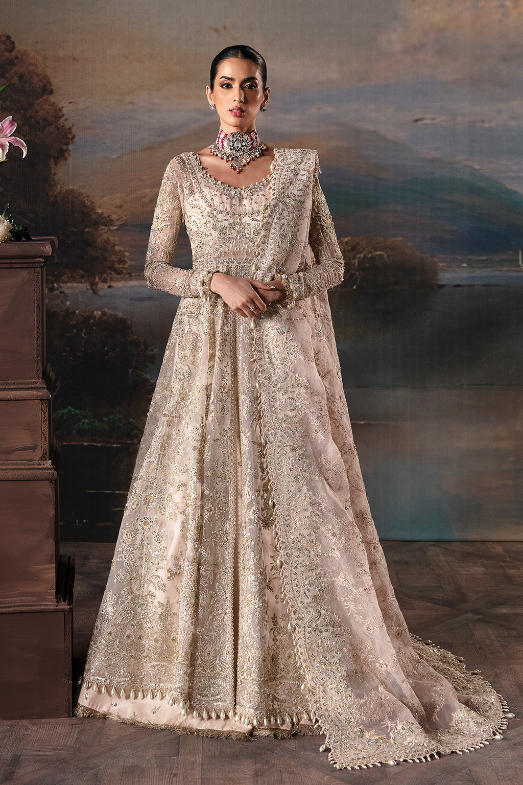 Afrozeh-The Brides Wedding Formal 3Pc Suit AFB-V1-02 Clara - House Of Hania