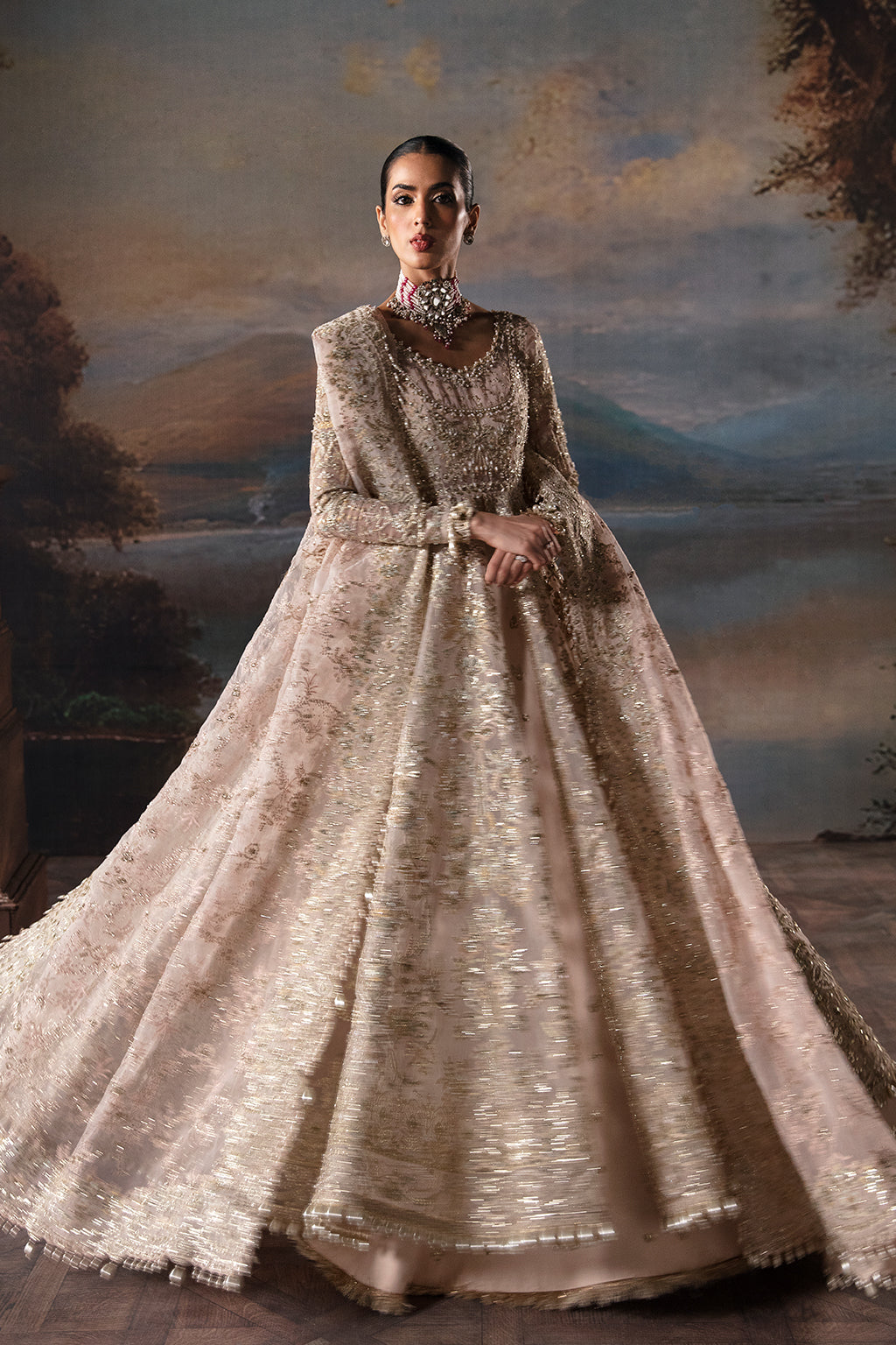 Afrozeh-The Brides Wedding Formal 3Pc Suit AFB-V1-02 Clara - House Of Hania