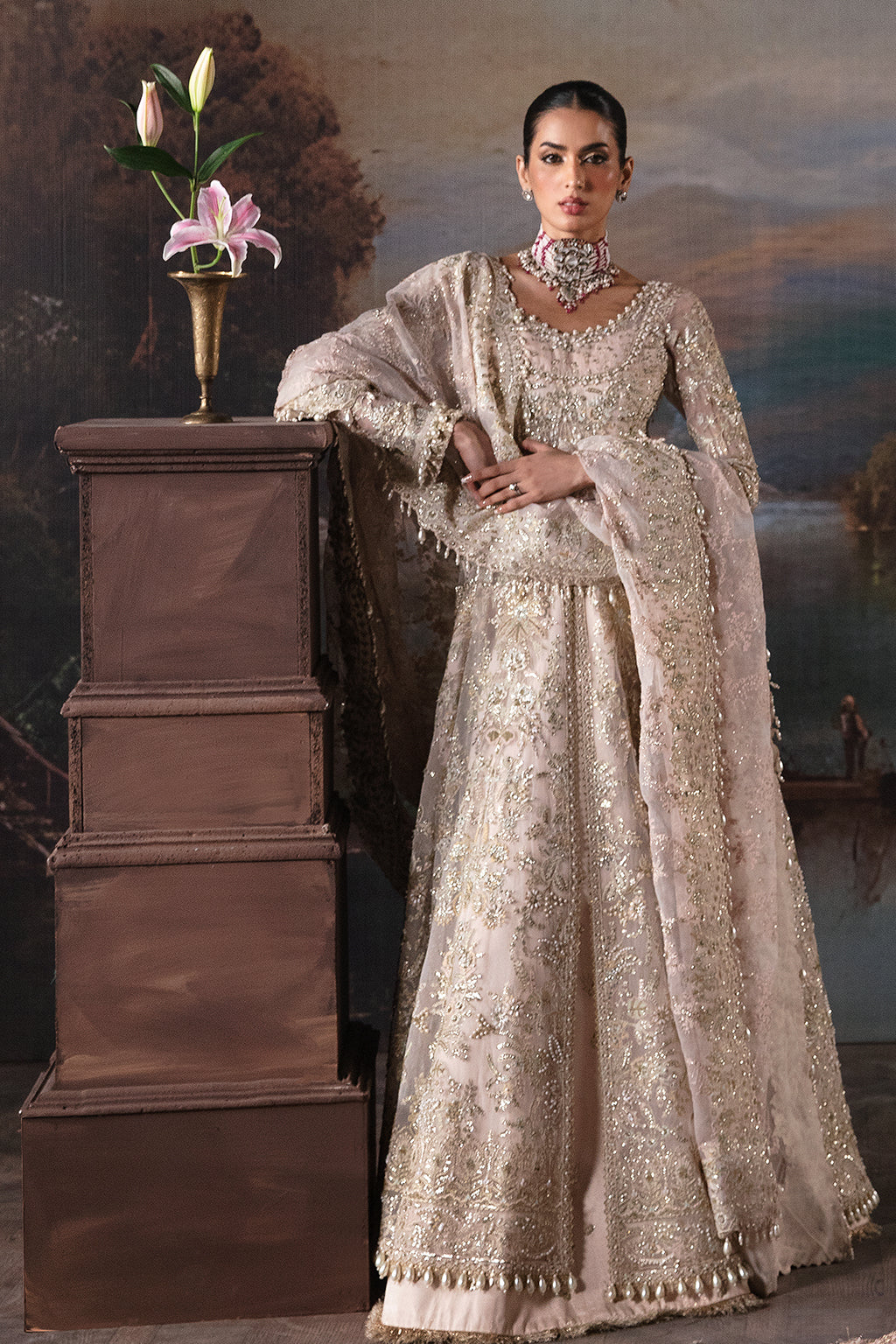 Afrozeh-The Brides Wedding Formal 3Pc Suit AFB-V1-02 Clara - House Of Hania