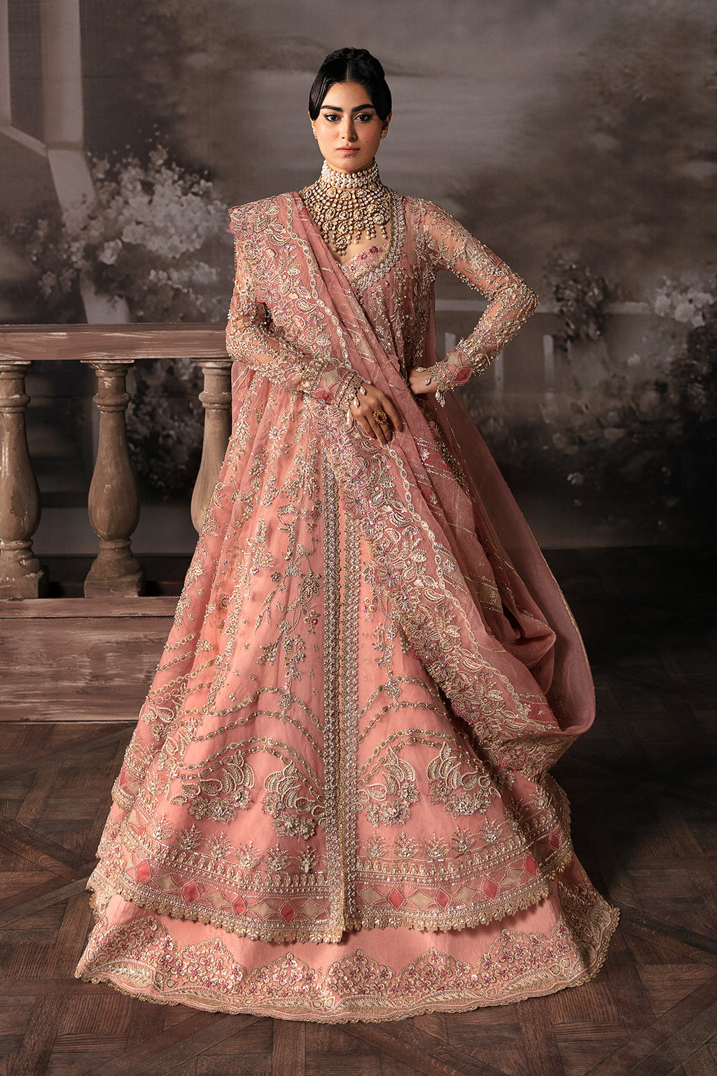 Afrozeh-The Brides Wedding Formal 3Pc Suit AFB-V1-06 Victoria - House Of Hania