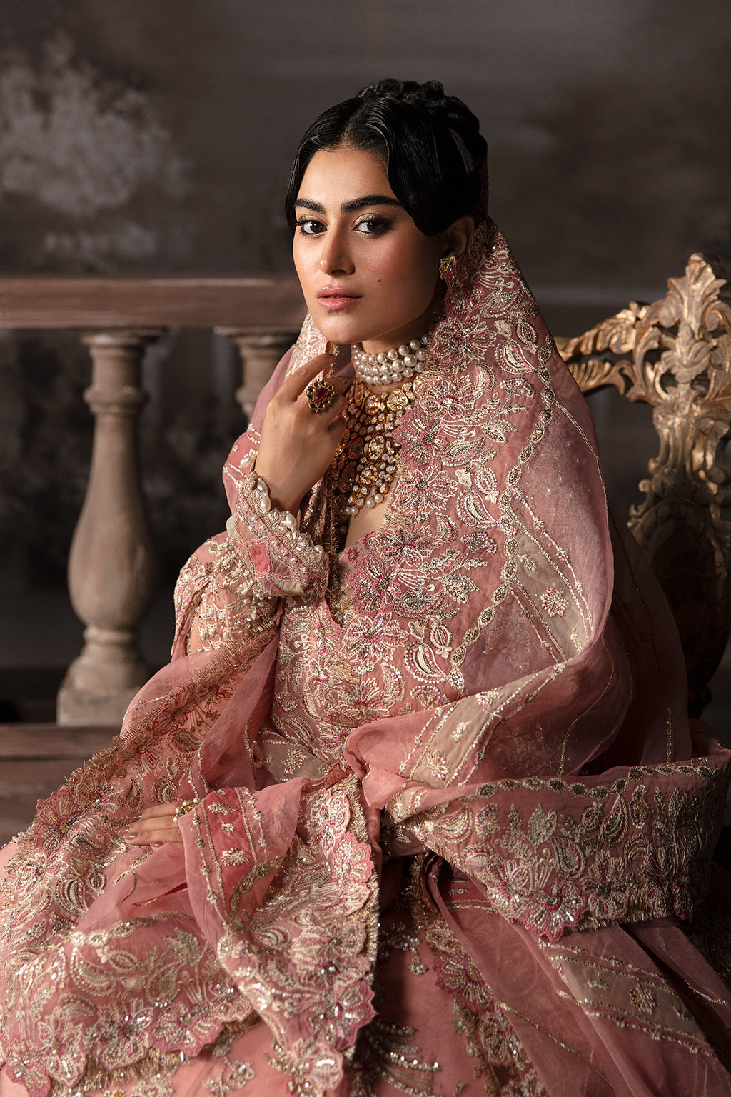 Afrozeh-The Brides Wedding Formal 3Pc Suit AFB-V1-06 Victoria - House Of Hania