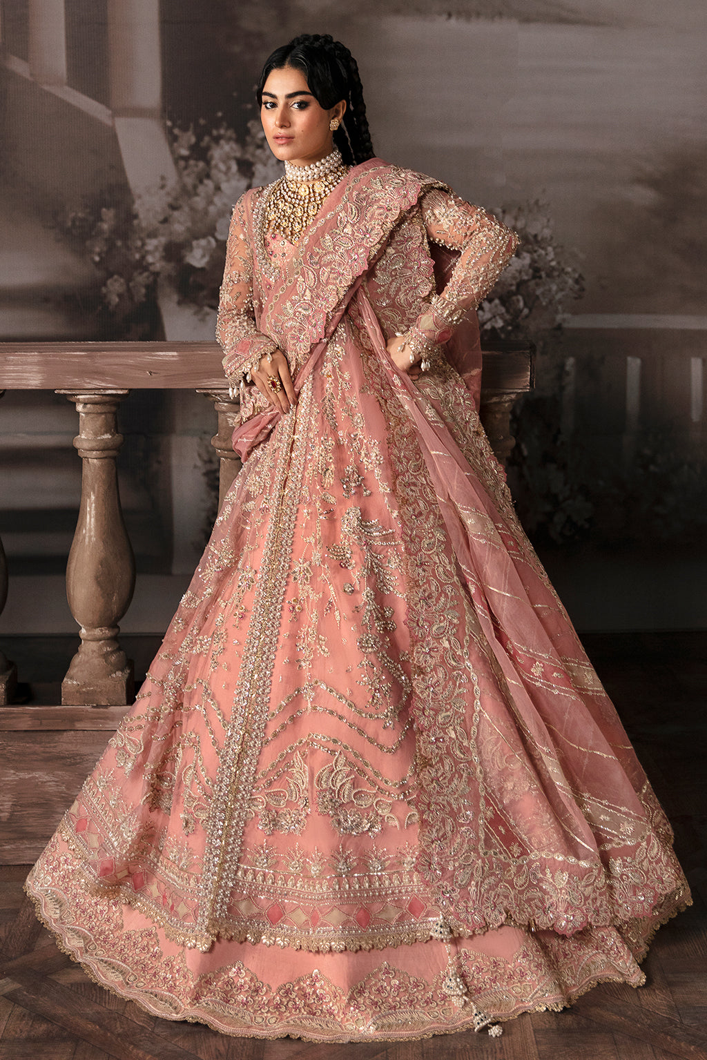 Afrozeh-The Brides Wedding Formal 3Pc Suit AFB-V1-06 Victoria - House Of Hania