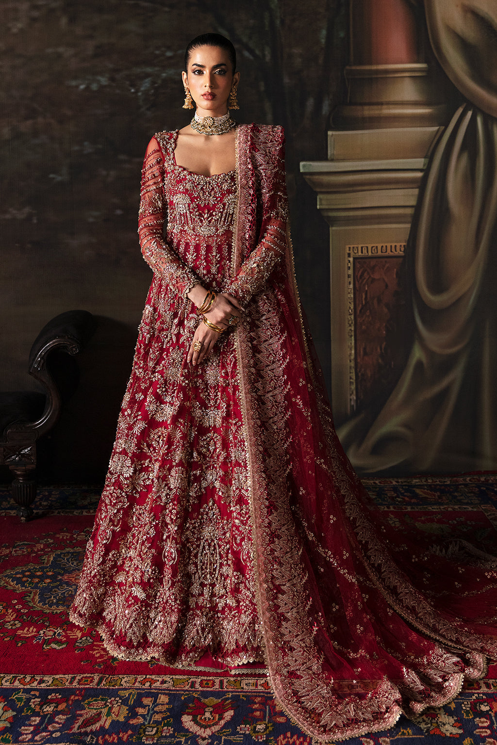 Afrozeh-The Brides Wedding Formal 3Pc Suit AFB-V1-07 Adelaide - House Of Hania