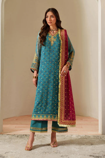 Alizeh | Fleur Embroidered Printed Chiffon | AF-CH-2192-Elaira