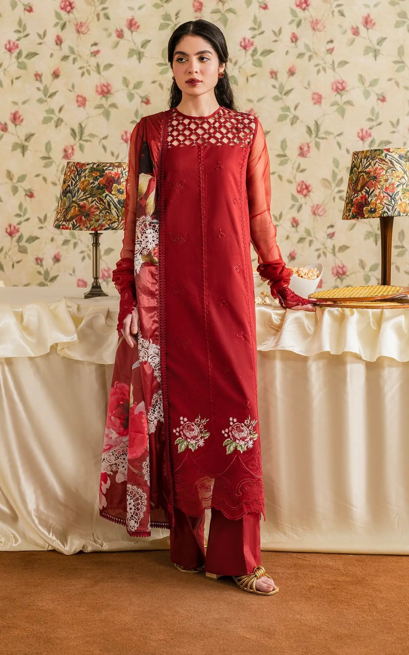 Asifa and Nabeel | Meraki Vintage 25 | Gulaal (MVL25-20) - House Of Hania