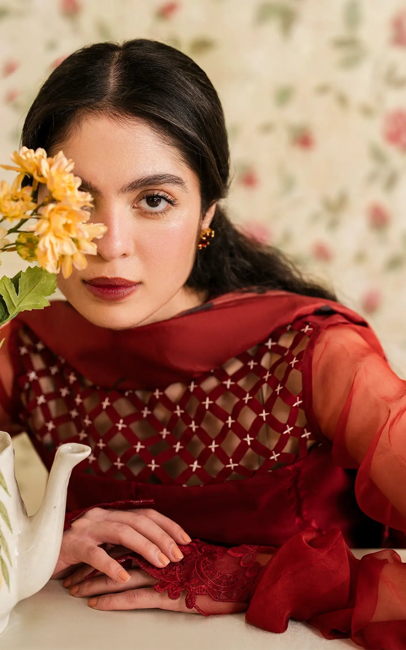 Asifa and Nabeel | Meraki Vintage 25 | Gulaal (MVL25-20) - House Of Hania