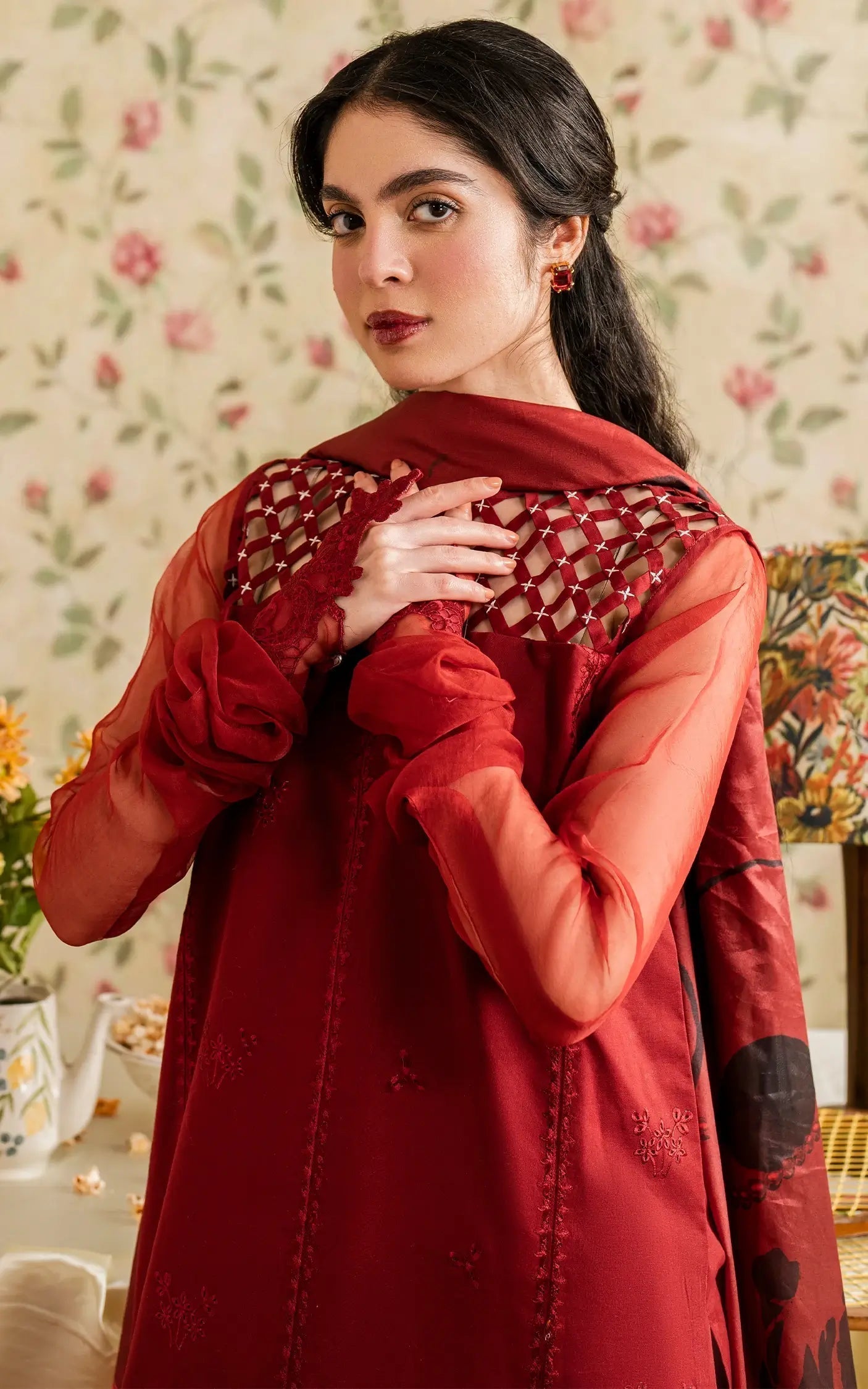 Asifa and Nabeel | Meraki Vintage 25 | Gulaal (MVL25-20) - House Of Hania