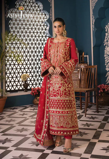 Asim Jofa | Fasana e Ishq Eid Luxury Lawn | AJFI-10 - House Of Hania
