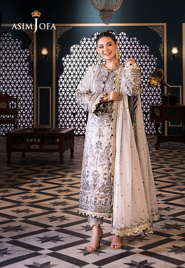 Asim Jofa | Fasana e Ishq Eid Luxury Lawn | AJFI-28 - House Of Hania