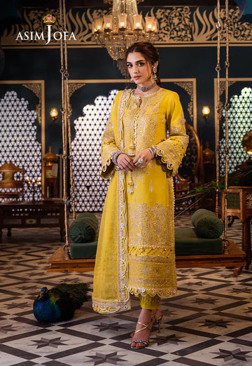 Asim Jofa | Fasana e Ishq Eid Luxury Lawn | AJFI-29 - House Of Hania