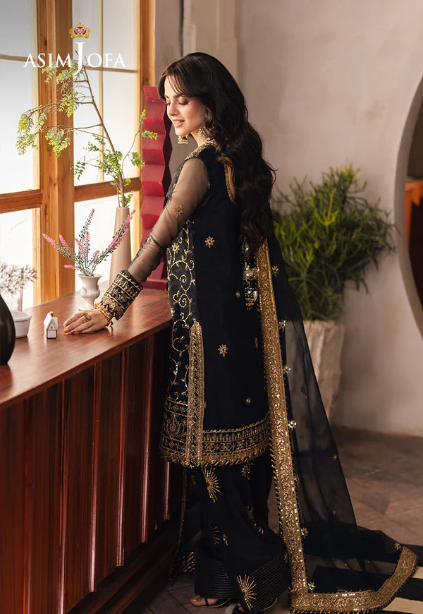 Asim Jofa | Heeriye | AJHE-04 EMBROIDERED ORGANZA 3 PCS - House Of Hania