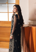 Asim Jofa | Heeriye | AJHE-05 EMBROIDERED NET 3 PCS - House Of Hania