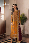 Asim Jofa | Heeriye | AJHE-07 EMBROIDERED JUMBO SILK 3 PCS - House Of Hania