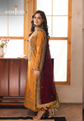 Asim Jofa | Heeriye | AJHE-07 EMBROIDERED JUMBO SILK 3 PCS - House Of Hania