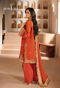 Asim Jofa | Heeriye | AJHE-10 EMBROIDERED CHIFFON 3 PCS - House Of Hania