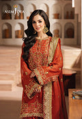 Asim Jofa | Heeriye | AJHE-10 EMBROIDERED CHIFFON 3 PCS - House Of Hania