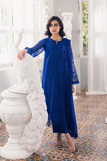 Azure | Ensembles Embroidered Formals | Iris Charm - House Of Hania