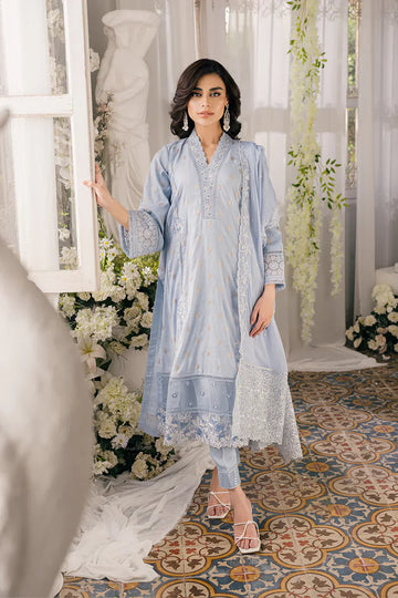 Azure | Ensembles Embroidered Formals | Slate Symphony - House Of Hania