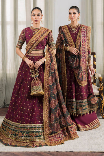 BAROQUE | EMBROIDERED CHIFFON CH12-03 - House Of Hania