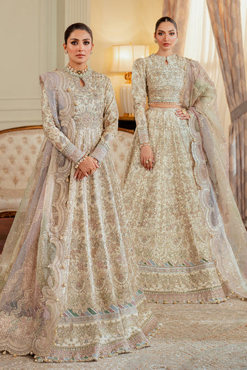 BAROQUE__EMBROIDERED NET CH13-06 STITCHED - House Of Hania