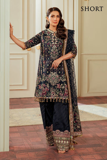 BAROQUE__EMBROIDERED SILK CH13-07 STITCHED - House Of Hania