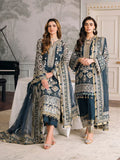 Baroque Chantelle Embroidered Luxury Chiffon 3Pc Suit EC-01 - House Of Hania
