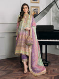 Baroque Chantelle Embroidered Luxury Chiffon 3Pc Suit EC-08 - House Of Hania
