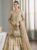 Baroque Chantelle Embroidered Luxury Zari Masuri 3Pc Suit EC-04 - House Of Hania