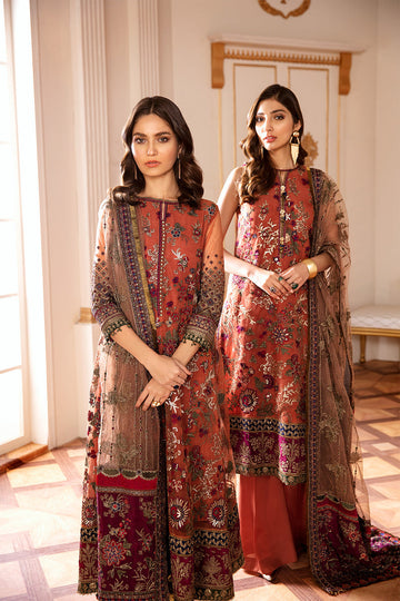 Baroque-EMBROIDERED NET CH07-03 - House Of Hania