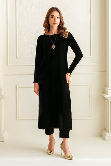 Baroque | Luxury Pret 24 | VELVET SUIT PR-1010 - House Of Hania