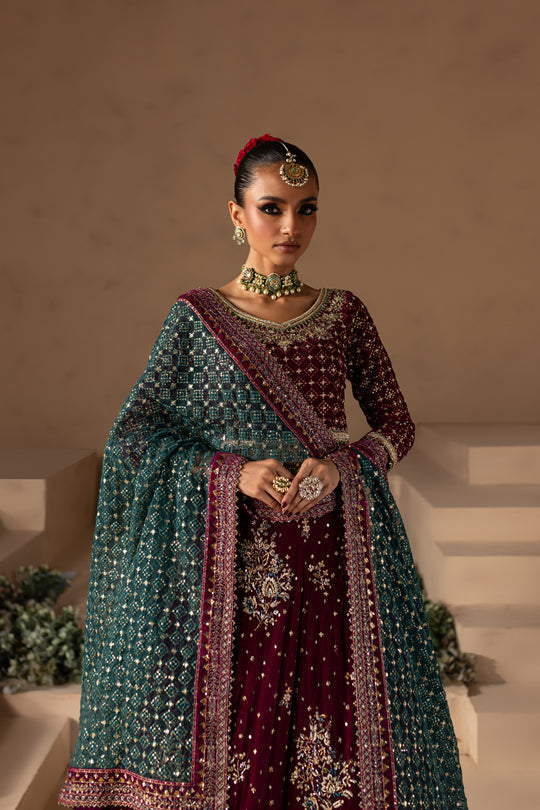 Batik | Aurelia Bridals | Shanaf 4PC - House Of Hania