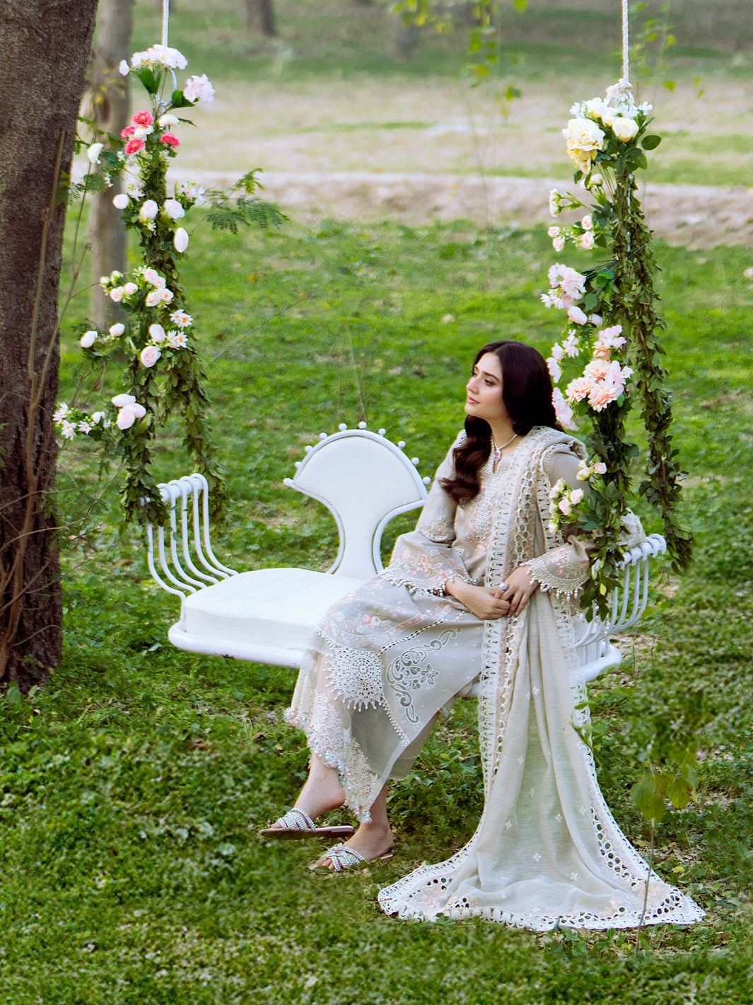 Bin Ilyas | Freesia Embroidered Lawn 25 | 104 - B - House Of Hania