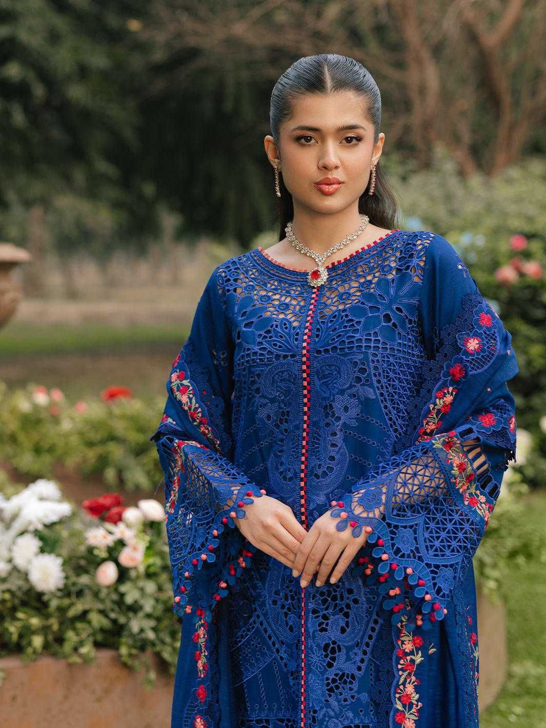 Bin Ilyas | Freesia Embroidered Lawn 25 | 106 - B - House Of Hania