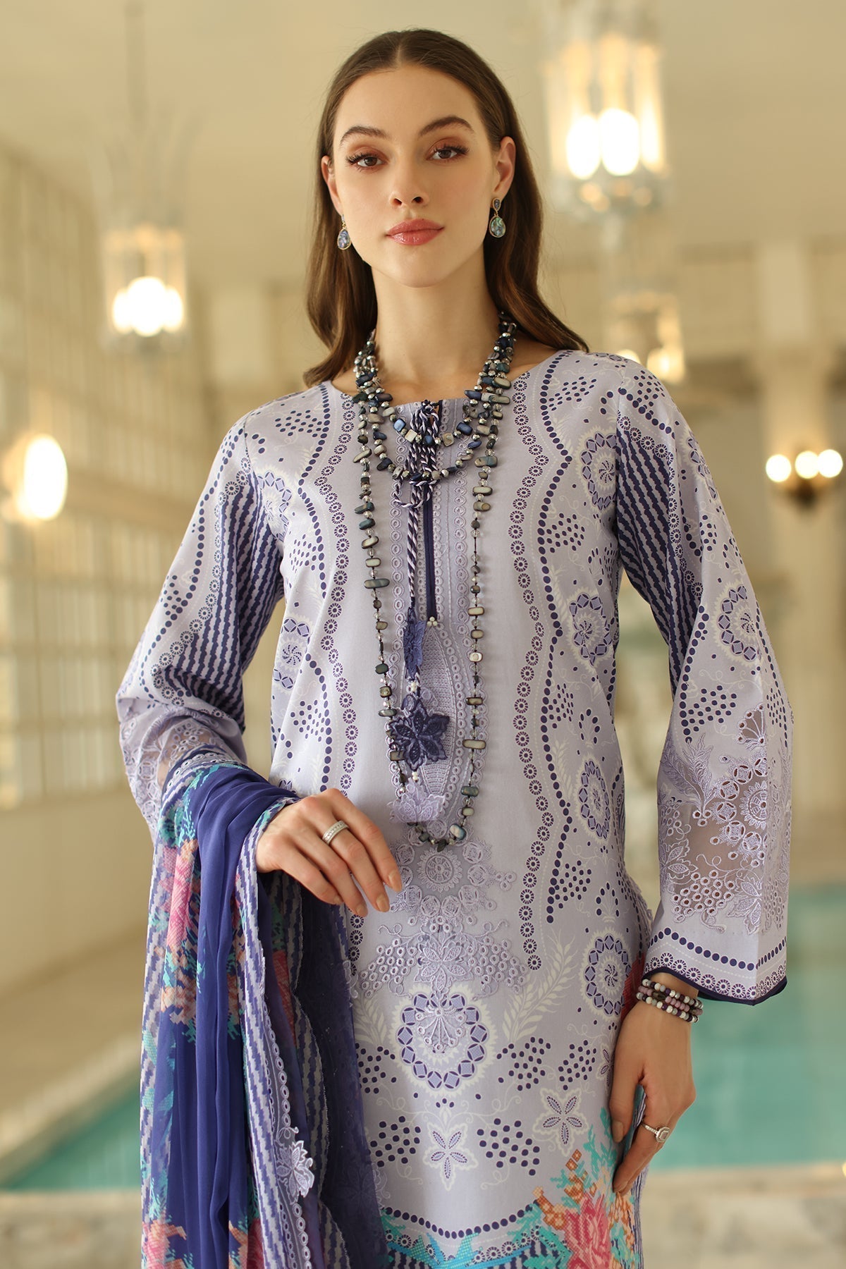 Charizma | Aniq Lawn Collection | AN5-01 - House Of Hania