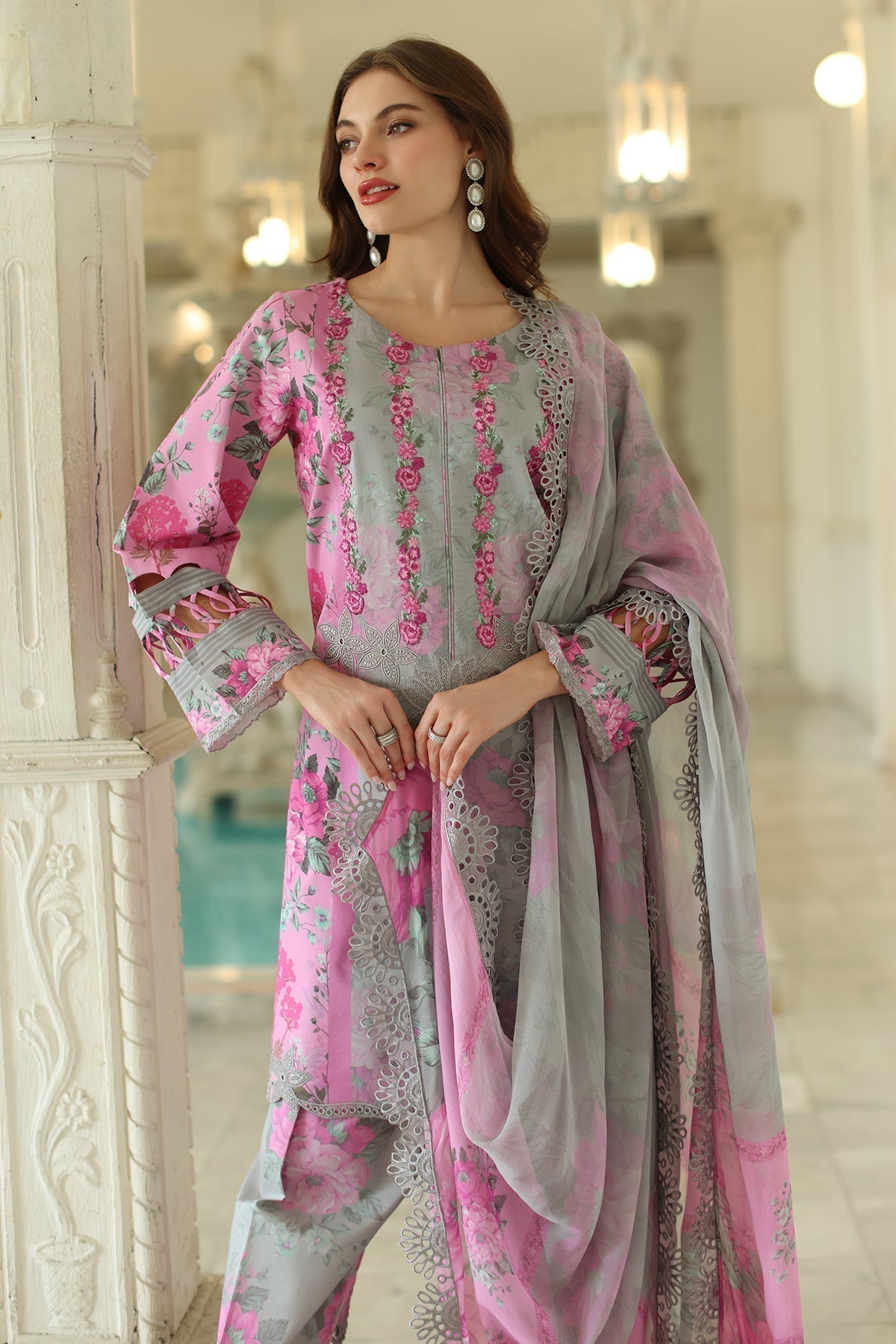 Charizma | Aniq Lawn Collection | AN5-06 - House Of Hania